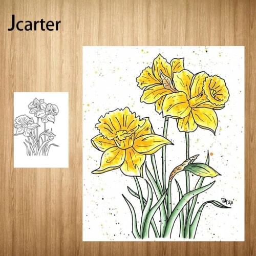 Flower Chrysanthemum Rubber Clear Stamps Silicone Seals DIY Scrapbooking Craft handmade Tools Card Make Paper Make Decor Stencil