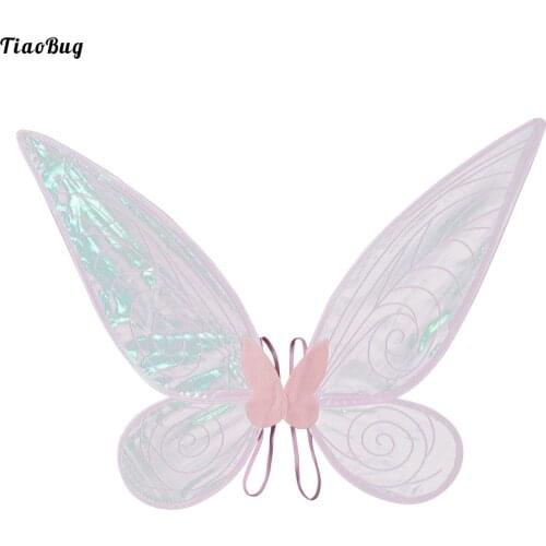 Kids Girls Butterfly Shape Angel Wings With Elastic Shoulder Straps Photography Props For Halloween Cosplay Stage Performance