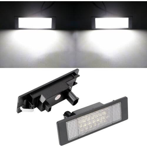 For BMW E81 E87 E63 E64 E89 Z4 F20 F21 2pcs/lot Car Light Source Car LED License Number Plate Light 24 LEDs Trunk Lamp