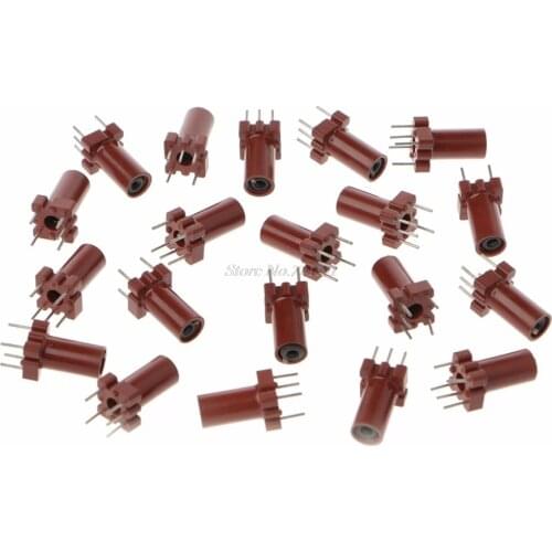 20 Pcs Adjustable Inductor Shell Skeleton Empty Ferrite Core No Inductor Coil 25-100MHZ Inductors Integrated Circuits Dropship