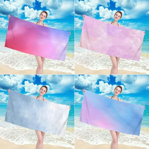 Colorful Prints Large Beach Towels 200 Cm Sand Free Quick Dry Beach Towels Swimming Fitness Yoga Bath Towels for Woman