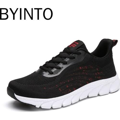 New Fashion Men Sport Shoes Light Breathable Mesh Non-slip Wear-resisting Sneakers Gym Jogging Male Tennis Shoes Tenis Masculino