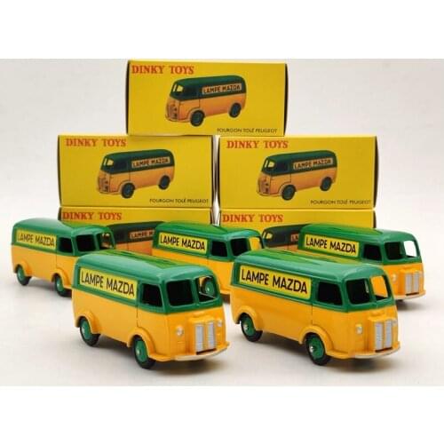 Lot Of 5pcs Atlas 1/43 Dinky Toys 25B For P~geot Fourgon Tole D.3.A LAMPE MAZDA Diecast Model Auto car