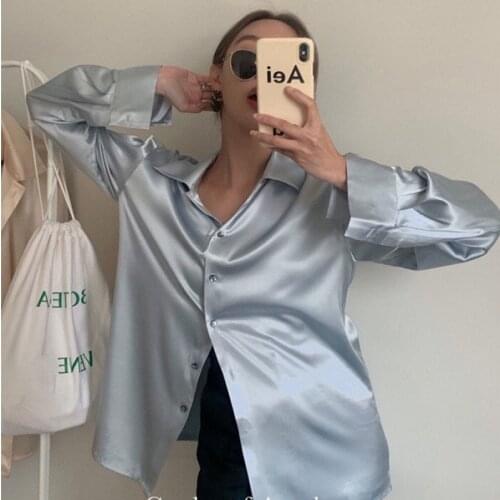 Moringcute Womens Satin Shirts
