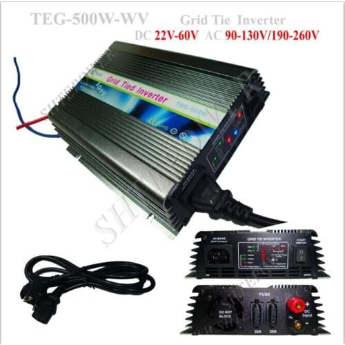 Strong adaptability stability grid tie 22-60v converter solar 500w