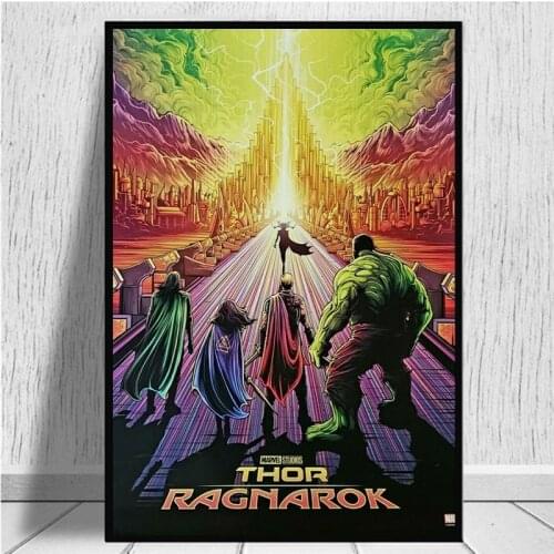 Marvel Avengers Moive Canvas Painting Superhero Hulk Thor Posters and Prints Wall Art Picture for Living Room Home Decoration