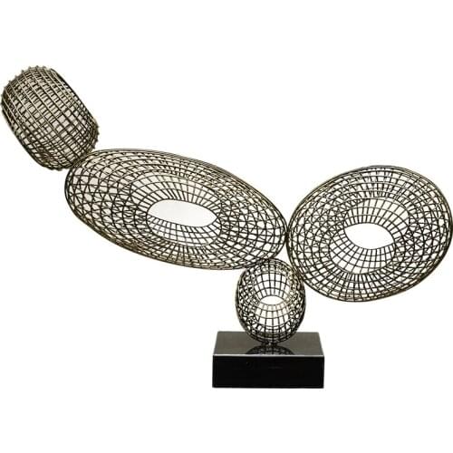 Hotel lobby floor decoration sales office model room modern simple iron art abstract sculpture art