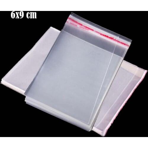 600 Pcs 6 x 9 cm Clear Plastic Packaging Bags 2.36" x 3.54" Poly OPP Small Cello Cellophane Bag for Gift Packing