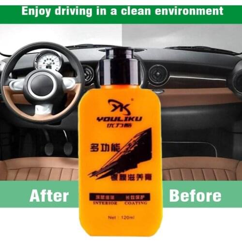 120ml Repair Agent Car Leather&Plastic Repair/Maintenance Agent/Maintenance Wax/Leather Dashboard/Dustproof& Polished Automobile