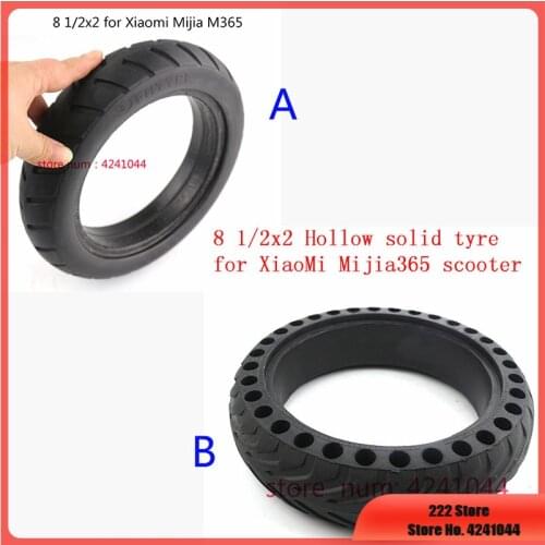 Xiaomi Mijia M365 Scooter Solid Tire Skateboard Hollow Non-Pneumatic Tyre Wheels 8 1/2X2 for Xiaomi Electric Skate Tyre Upgrade