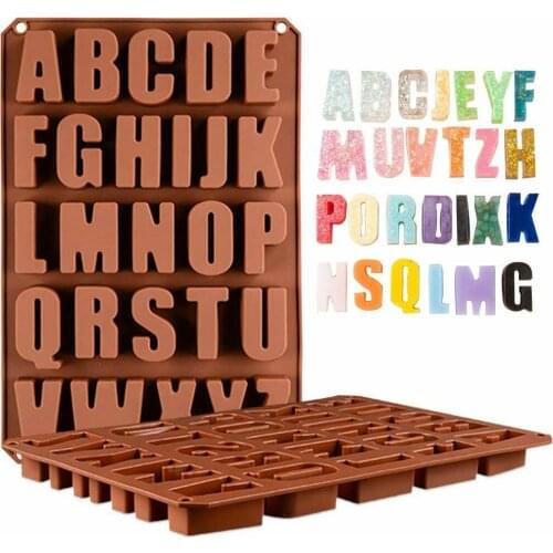 Silicone Fondant Mold Cake Decorating Letter DIY Chocolate Sugarcraft Baking Mould Tool