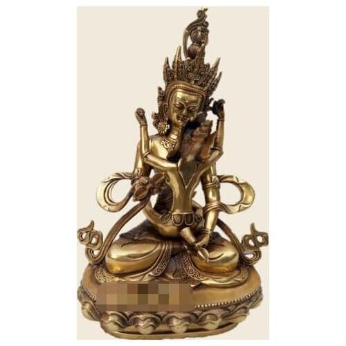 Tibetan Buddhist handmade brass statue mikky Mandkesvara