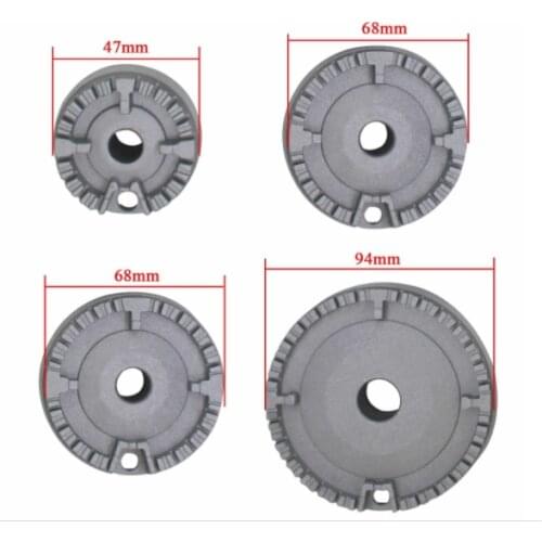 Universal stove and oven cooker gas stove crown and flame closing head