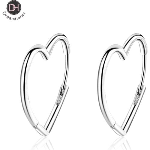 2021 Newest Design Fashion Style 925 Silver Heart Clip Earrings For Woman Jewelry
