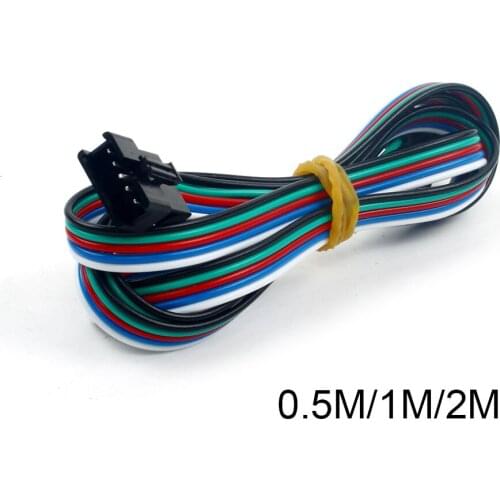 0.5M/1M/2M SM 5Pins Plug Male to Female PVC plastic bare copper Wire Connector cable pigtail Plug for RGBW RGBWW Led Strip Light