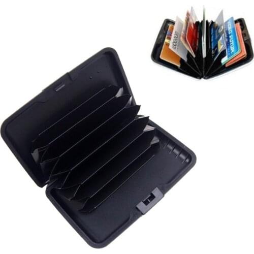1Pc New RFID Blocking Aluminum Credit Card Holder Wallet Hard Case Anti Scan Theft Hot