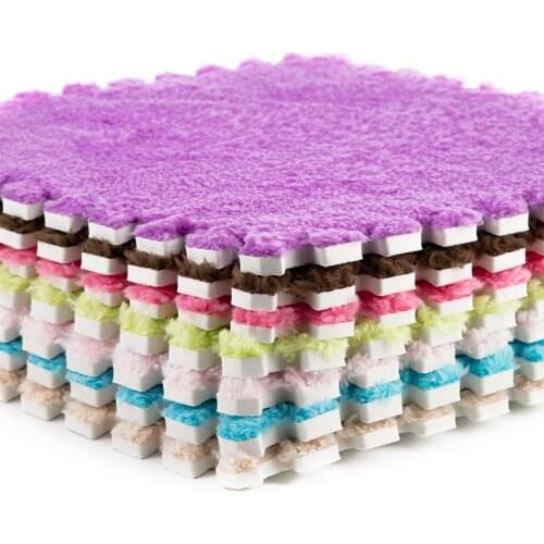 10 Pcs/Lot Soft Plush Childrens Rug Toys Eva Foam Baby Play Mat Kids Rug Puzzle Childrens Mat Interlock Floor Playmat 30*30 CM