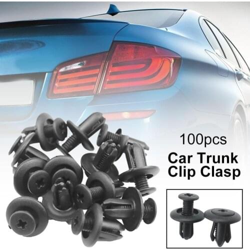 100Pcs Car Door Panel Trunk Rear Bumper Clip Clasp Fastener for Hyundai Elantra car Accessories