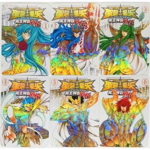 16pcs/set Saint Seiya The Signs of The Zodiac Soul of Gold Toys Hobbies Hobby Collectibles Game Collection Anime Cards