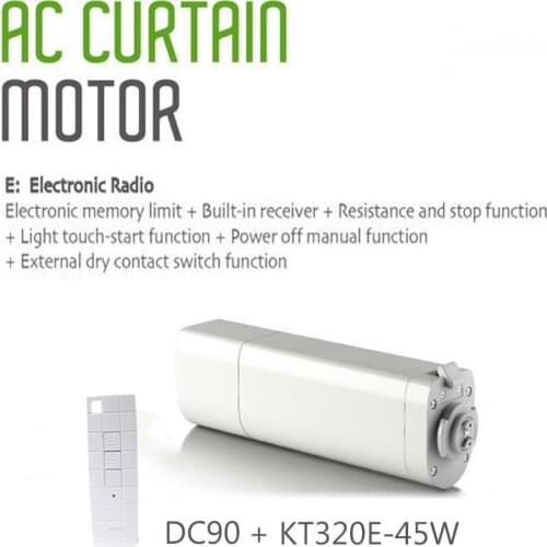 2018 Original Ewelink Dooya Sunflower KT320E Intelligent Electric Curtain Motors 45W 220V with remote DC90 for Smart Home