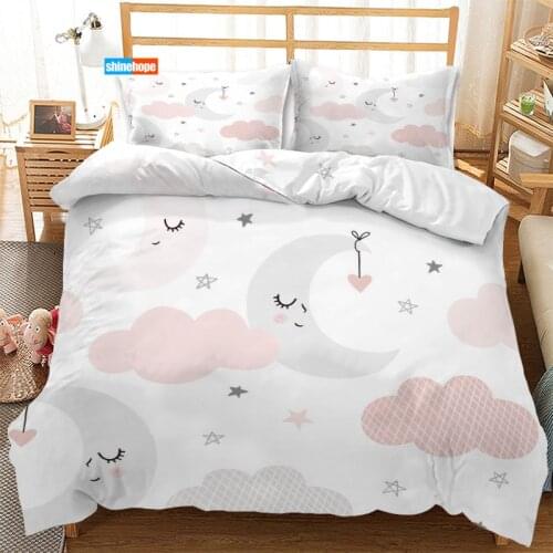 3 Pcs Luxury Duvet Cover Set Fashion Clouds Bedding Sets Comforter Duvet Cover Pillowcase Home Textiles