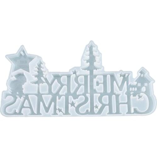 3D Christmas Tree Casting Mold, DIY Cake Mold Lovely Silicone Craft Mold for Women Girls Home Ornament Decor