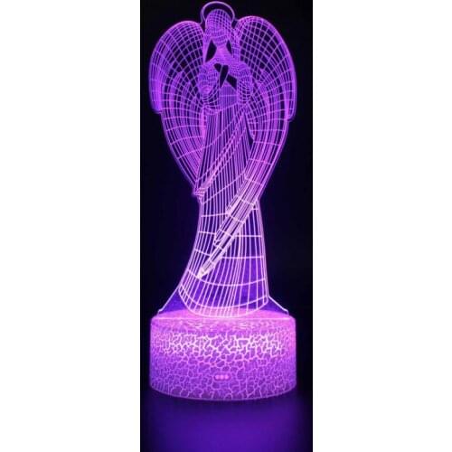 Angel Usb Led Light Lovely cartoon childrens toys Childrens room decoration 3D night light Christmas decorative lights