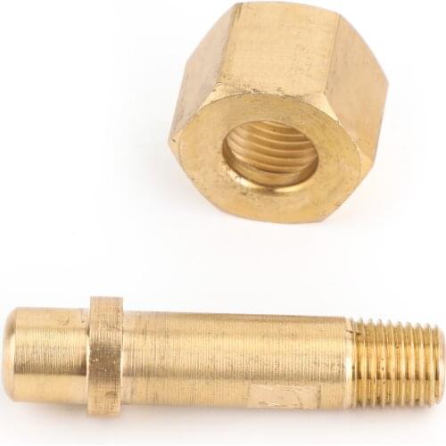 Areyourshop CGA-540 Nut & 3" 3 inch Nipple Regulator Inlet Bottle/ Cylinder Fittings (Oxygen)