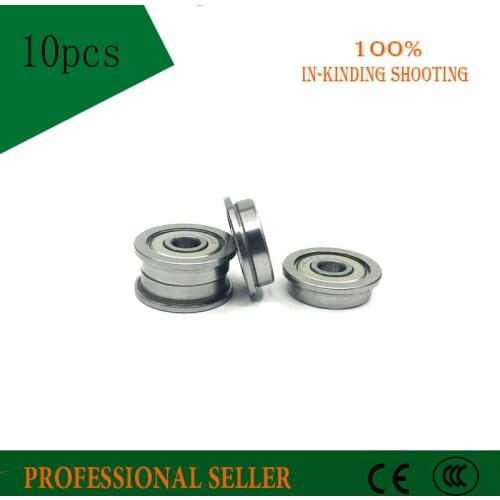Free shipping 10pcs F624ZZ F625ZZ F626ZZ F634ZZ F635ZZ Flange Ball Bearing
