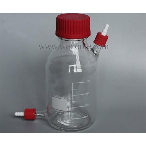 500ml biological feeding bottle, feeding bottle, sampling bottle, interface suitable for 14 16 25 silicone tube