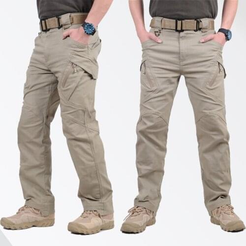 97% CottonTactical Cargo Pants Men Combat SWAT Army Train Military Pants Casual Cotton Pockets Paintball Outdoors Army Trouser