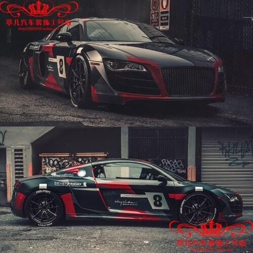 FOR Audi R8 car sticker body decoration decoration sticker R8 personalized custom decal