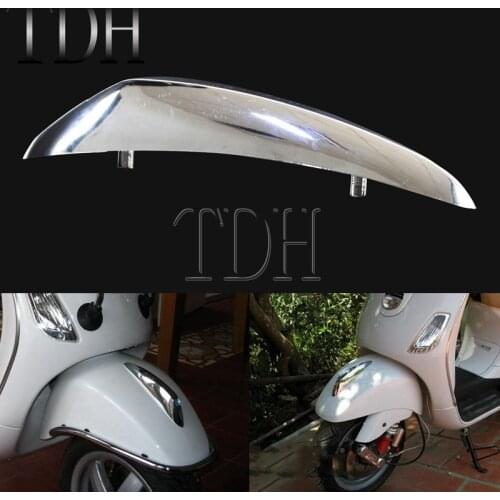 For Vespa GTS 125 250 cc Vespa S 50cc 125cc 150cc Chrome Motorbike Front Front Fender Mount Crest Strip Mudguard Decoration