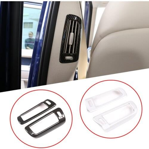 For Mercedes Benz G Class W463 2019-2020 ABS Carbon Fiber Car B Pillar Air Vent Frame Trim Car Accessories