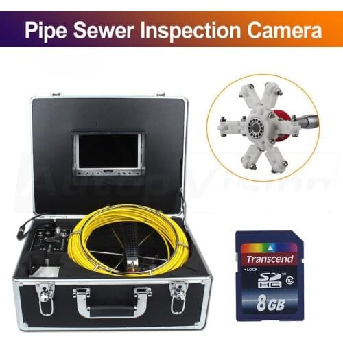 Endoscpe video inspection 7D1 20M Free DHL Shipping Pipe Drain Sewer Inspection camera waterproof 65ft 20M drain industral