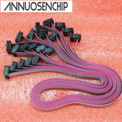 FC-10P USBISP JTAG AVR 10Pins 2.54mm Pitch FC10P-10P Gray cable Length about 50CM