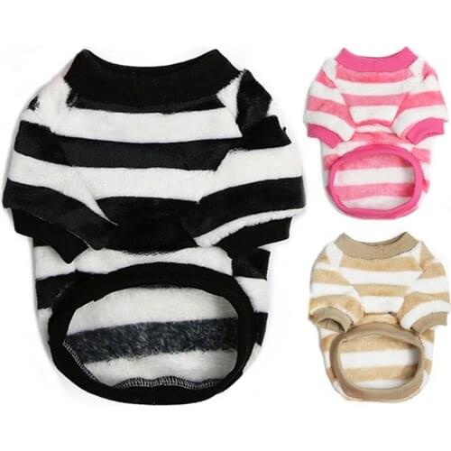 Fleece Dog Clothes Cute Vest Winter Warm Puppy Pet Clothing For Small Dogs French Bulldog Pet Dogs T-shirt Pullover Outfits