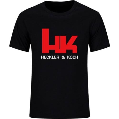 Heckler Koch logo mens Tshirt men women outdoor shooting T shirt HK MP5 G3 G36 USP pistol Punisher XM25 cotton T-shirt