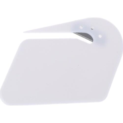 2pcs Mini Sharp Letter Mail Envelope Opener Office Equipment Plastic Letter Opener Safety Papers Guarded Cutter Blade
