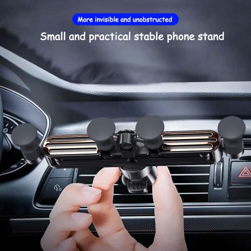Creative cell phone bracket car gravity sensor anti-shake bracket car air vent universal car bracket Car Mount