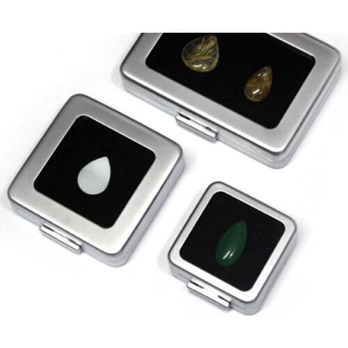 Small Loose Diamond or Gem Stone Display Metal Box Case Storage Container Jewelry Stones Holder Gemstone Organizer