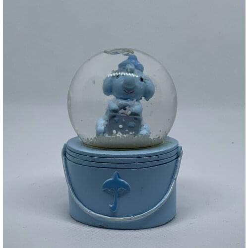 Işıklı Kutulu Fil Model Kar Küresi