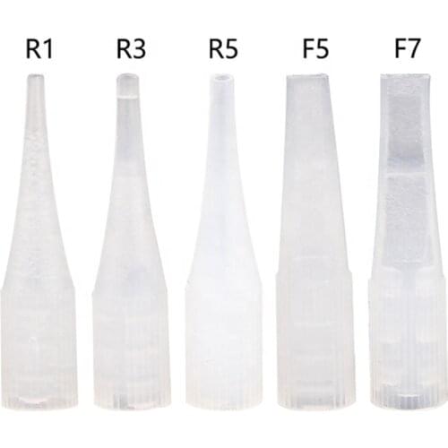 Microblading 100Pcs Small Size Disposable Tattoo Needle Caps for Permanent Makeup Machine 1R/3R/ 5R/5F/7F