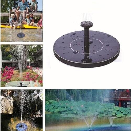Mini Solar Powered Fountain Garden Pool Pond Solar Panel Floating Fountain Garden Decoration Water Fountain Drop Shipping