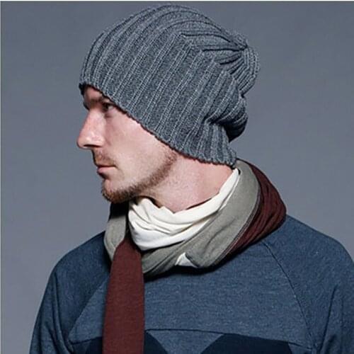 Fashion Knitted hat male bars autumn and winter knitted hat beckham fashion man winter hat fashion unisex hat