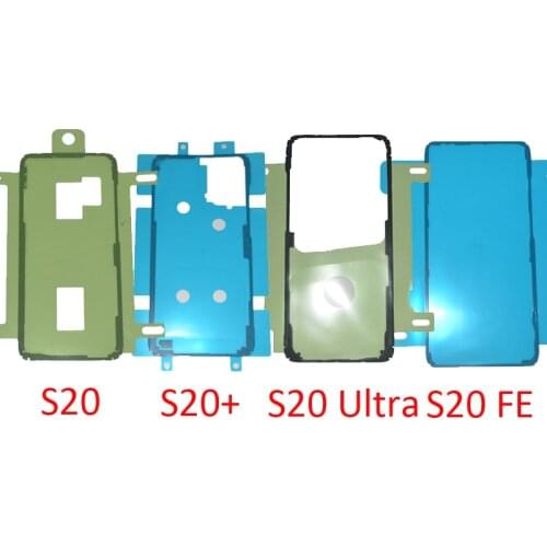 Back Glass Cover Glue For Samsung S20 Plus S20 Ultra S20 FE Phone Housing Frame Backdoor Adhesive Sticker Replace Repair Parts