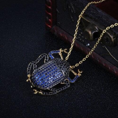 New Product Alloy Frog Animal Clear CZ Pendant Necklace Vintage Classic Jewelry Accessories