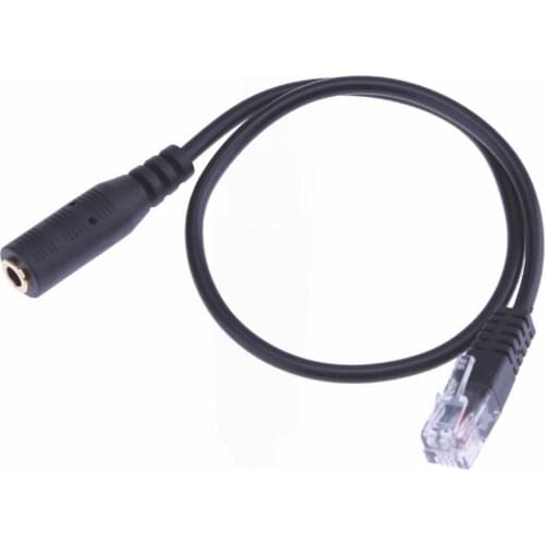 20cm 3.5mm OMTP Smartphone Headset to 4P4C RJ9/RJ10 Phone Adapter Cable Cord earphone Adapter