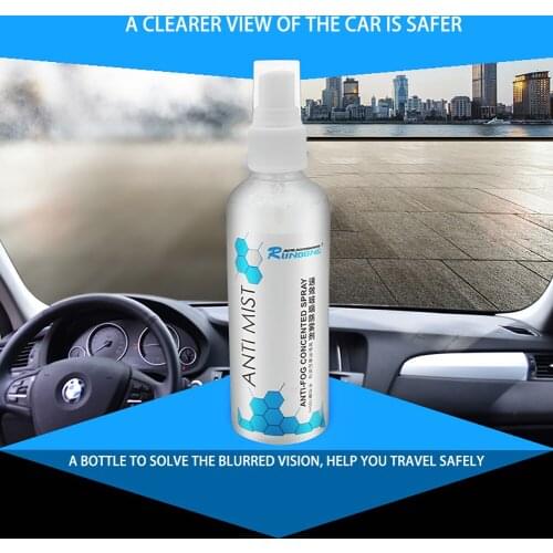 100ml Anti-fog Agent Waterproof Rainproof Anit-fog spray Car Window Glass Bathroom Cleaner Car Cleaning Car Accessories