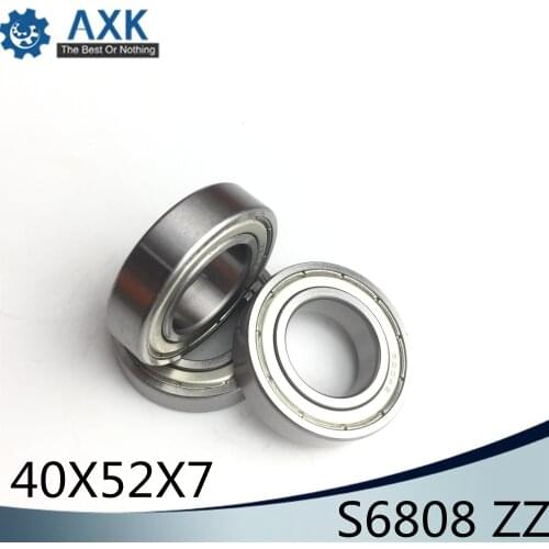 S6808ZZ Bearing 40*52*7 mm ( 5PCS ) ABEC-1 S6808 Z ZZ S 6808 440C Stainless Steel S6808Z Ball Bearings